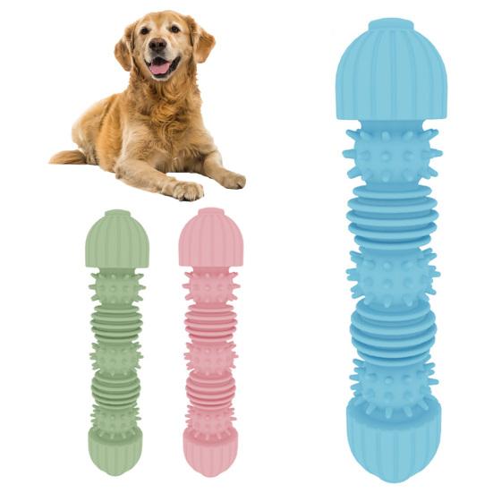 

Pet Teething Toy Caterpillar Shape Bite Resistant Teeth Cleaning Toy Medium Large