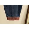 Women Plus Size Color Block Denim Harem Cropped Loose Casual Pants