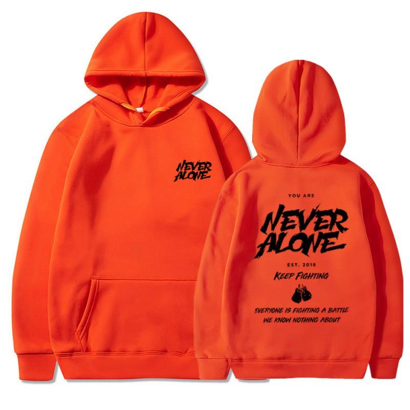 Unisex Hooded Sweatshirt With Front Pocket Print Loose Fit Long Sleeve Casual Winter Top
