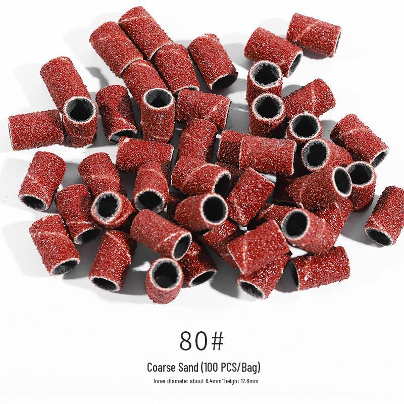 Sanding Bands for Nail Drill: 80#, 120#, 180# - 100 pcs Pack