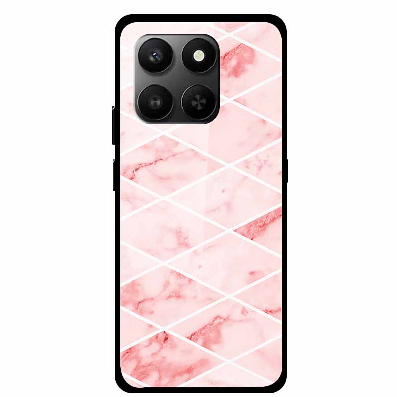 Glass Back Cover For Honor 200 Pro 5G Case Marble Hard Tempered Glass Case For Honor play 10T 400 Smart 5G Case 6.77" Shell Para