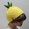 Thick Knitted Fruit Hat Soft Skiing Hat Novelty Strawberry Pullover Cap  Winter Head Accessory