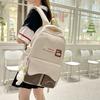 Large-capacity schoolbag female high-value junior high school student backpack Mori style cute small fresh multi-functional backpack