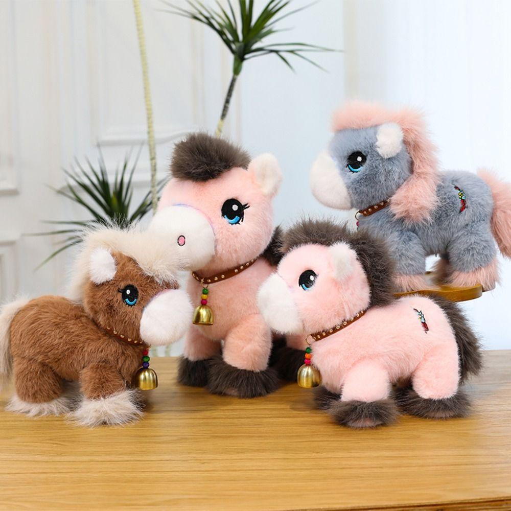 Long Mane Foal Plush Doll Simulation Horse Stuffed Toy Horse Plush Toys  Kids Gift