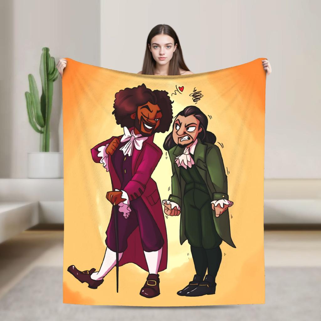 Hamiltons the Musical Blanket Quality Warm Soft Bedding Throws Winter Picnic Couch Chair Funny Bedspread