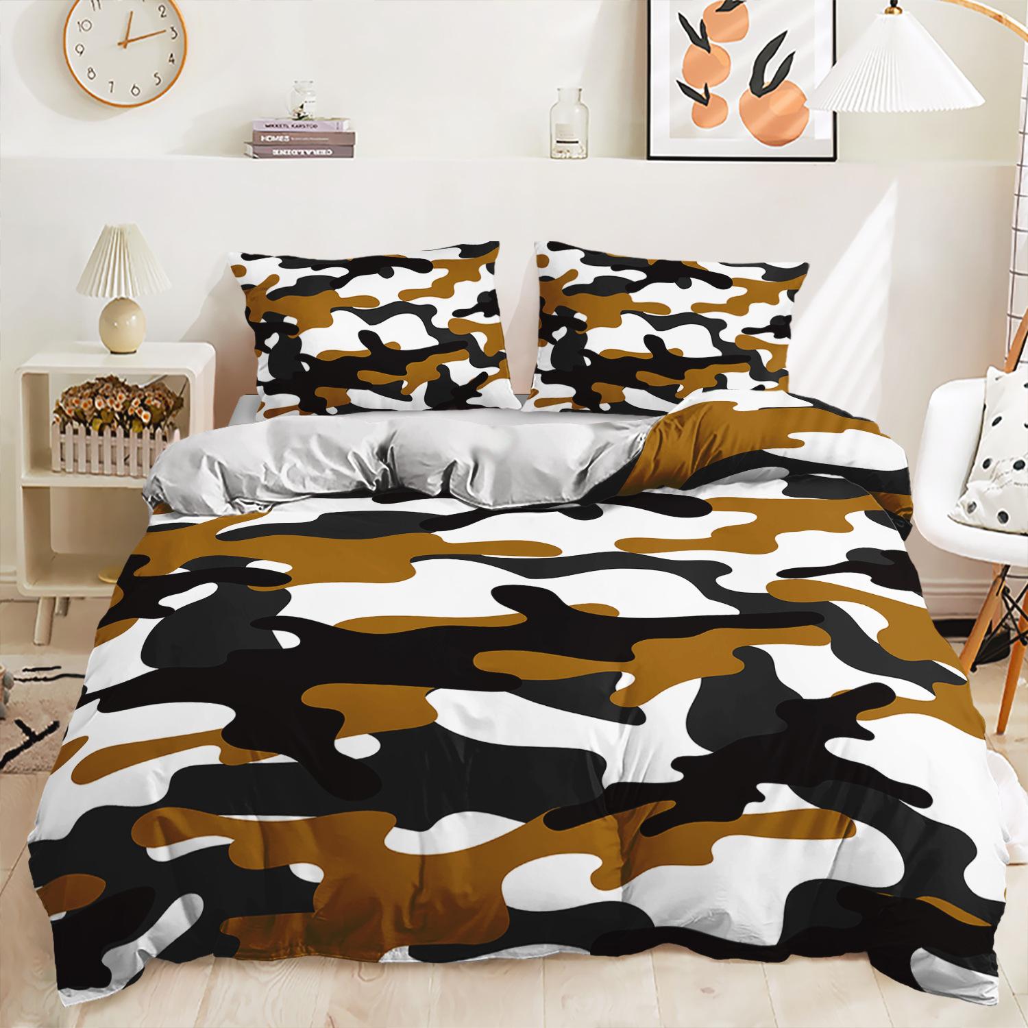 Gamepad Three-Piece Digital Printing Kit Quilt Cover Bedding 135 * 200 (two-piece set) 90g