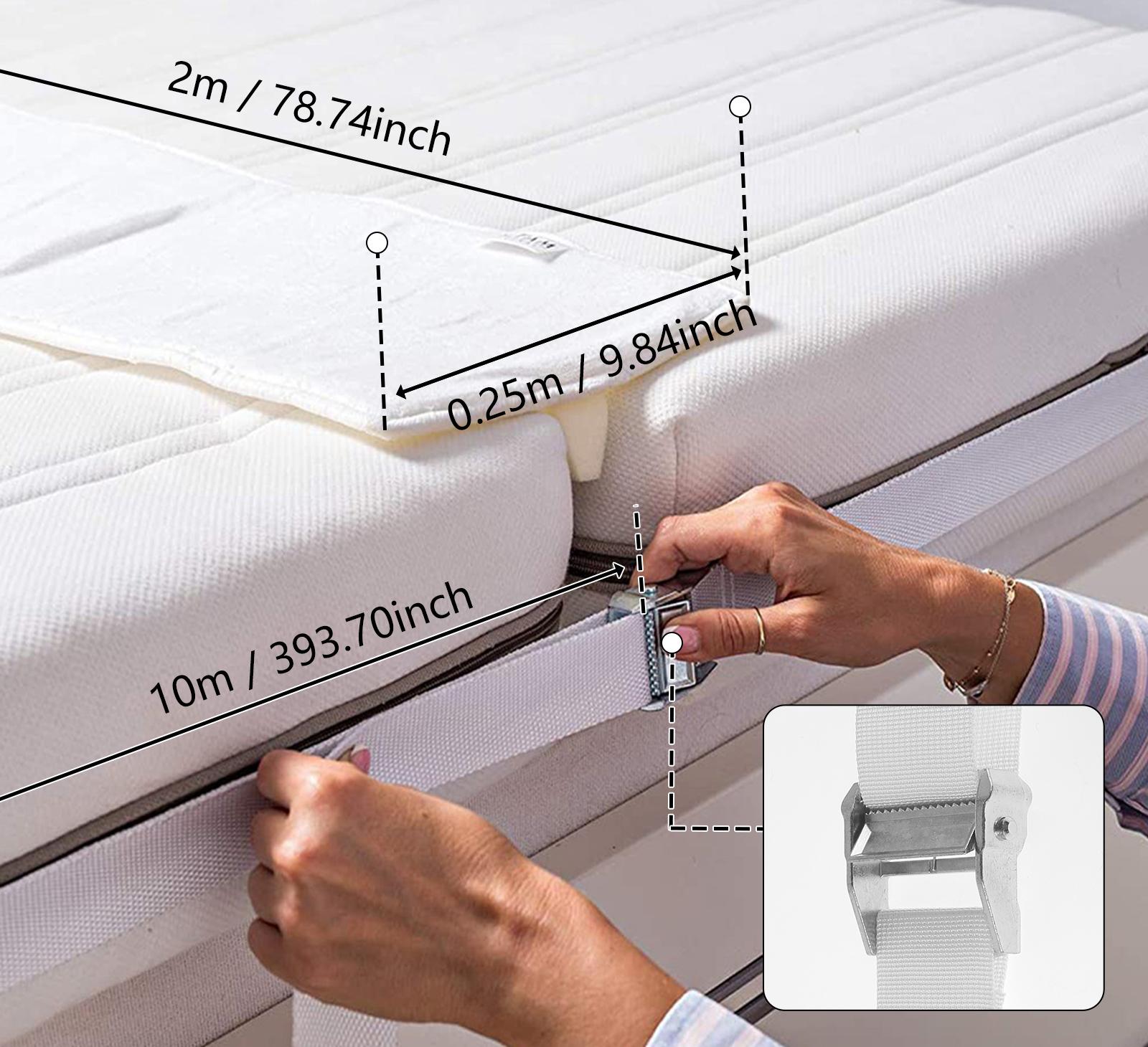

Adjustable Bed Bridge Mattress Connector Stable Bed Converter Skin-Friendly Mattresses Connector Kit Making King Bed for Family