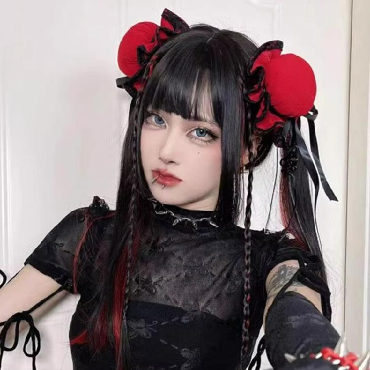 2PCS/Set Hairpin Chinese Style Hair Bun Shape Hairpin for Teen Halloween Use