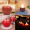 Christmas Apple-Shaped Candle, Perfect for Holiday, Birthday, Wedding, Party, and Home Dining Table Decorations
