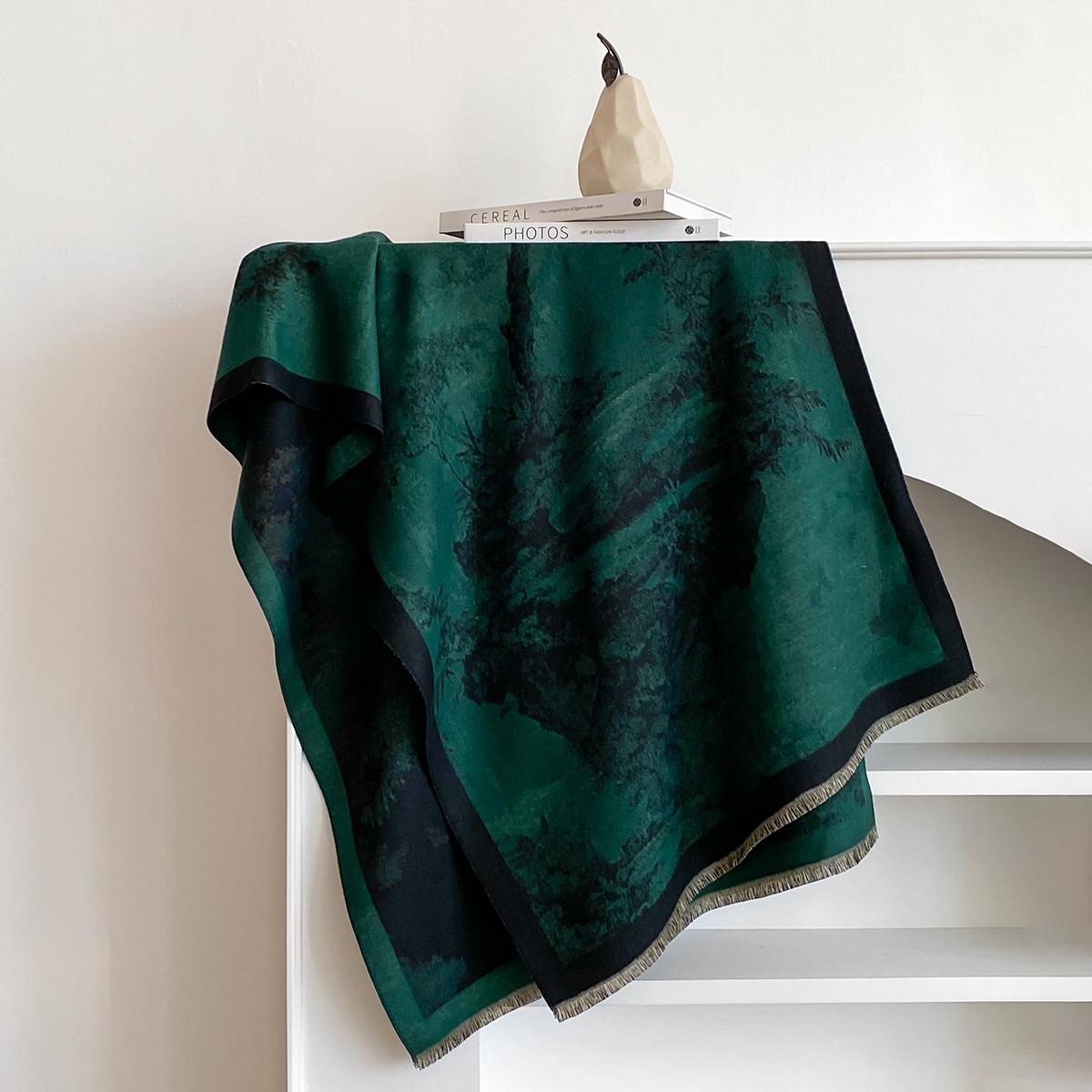 

New Cashmere Women Print Scarf Winter Warm Shawl And Wrap Bandana Pashmina Female Foulard Blanket Poncho Scarves