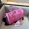 Borse da Viaggio Impermeabili con Texture Coccodrillo, Borsa a Mano Tote Capiente, Borse da Viaggio Duffel, Pelle PU, Borse Sportive Yoga Fitness da Donna