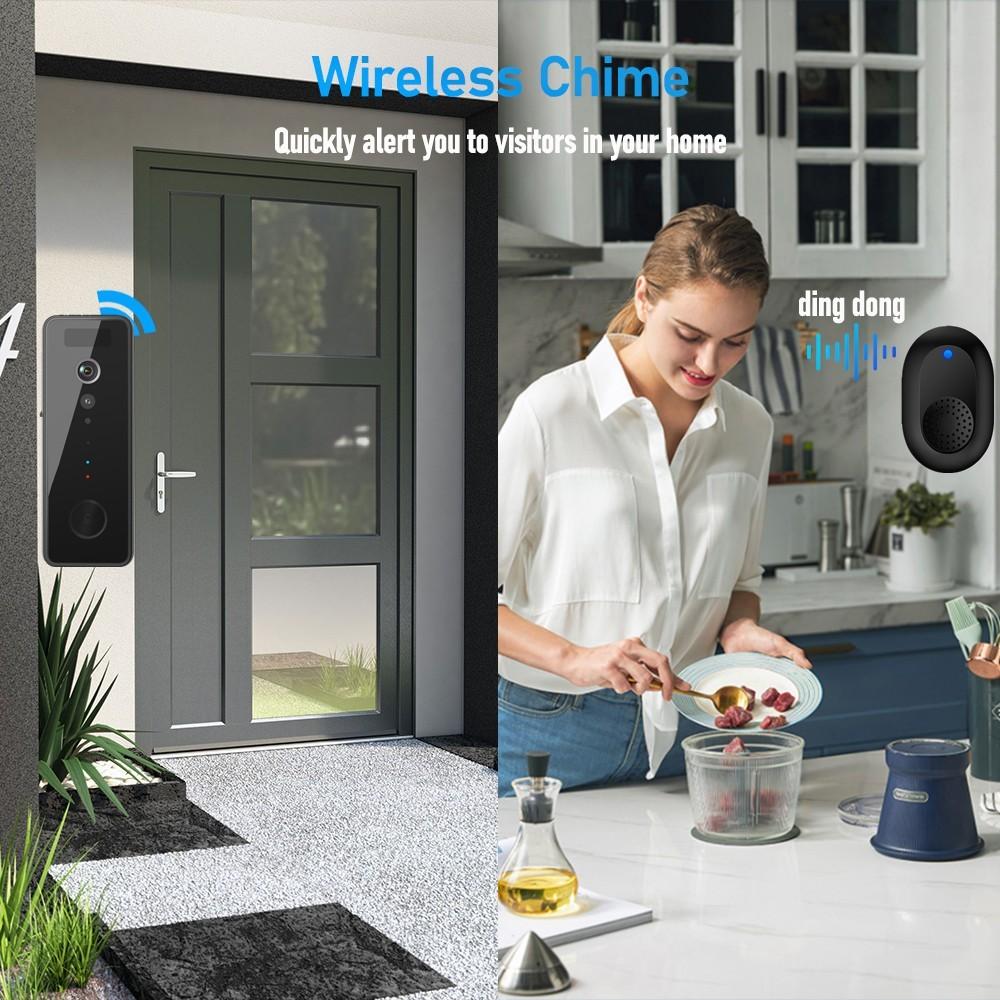 5G Camera Night Vision Household Wireless Security Camera Electric Door Bell WiFi Smart Intercom Video Doorbell