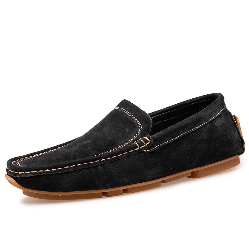 Mens Shoes Walking Shoes Breathable Shoes Men Loafers Italian Fashion Casual Hollow Out Boat Shoes Men Leather Moccasins Retro