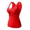 Velvet Seamless Fleece-Lined Women's Warm Vest - No Bra Needed