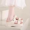 Temperament casual beach shoes wear new versatile thick-soled heightening cool slippers women's summer