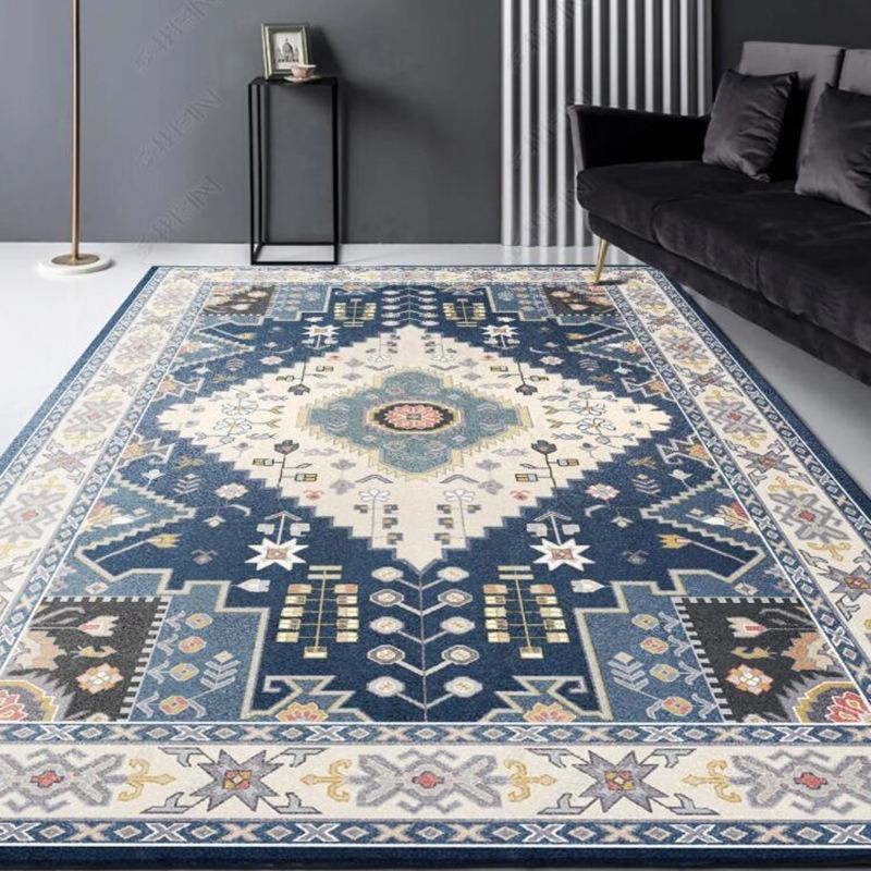 Amerikanischer Türkei Stil Retro Teppich Wohnzimmer Sofa Schlafzimmer Arbeitszimmer Küche Eingang Läufer Rutschfest Leichter Luxus Heimdekor Matte