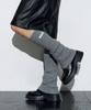 Hellenepaliseu Ribbed Leg Warmers [Grey]