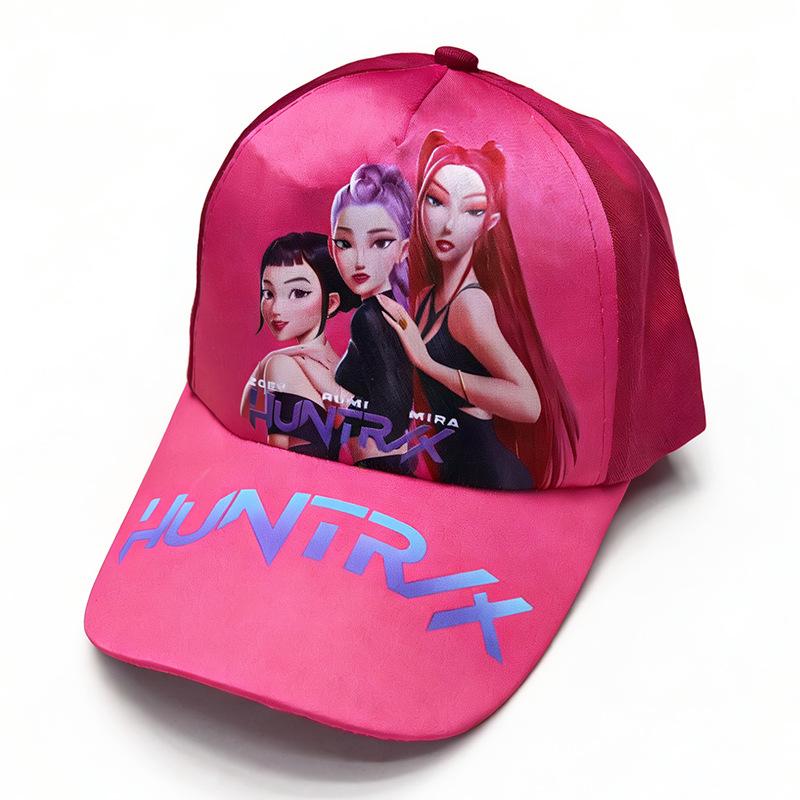Cute Cartoon Girls Print Baseball Cap, Adjustable Snapback Sun Hat for Girls Teens