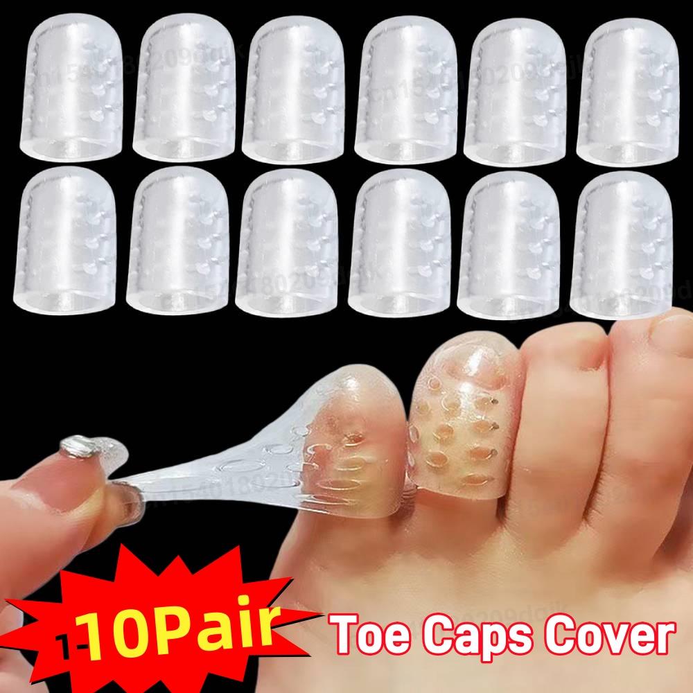 1-10Pairs Silicone Toe Protector Breathable Gel Toe Cap Men and Women Tasteless Toe Cover Small Toe Anti Friction Toe tube