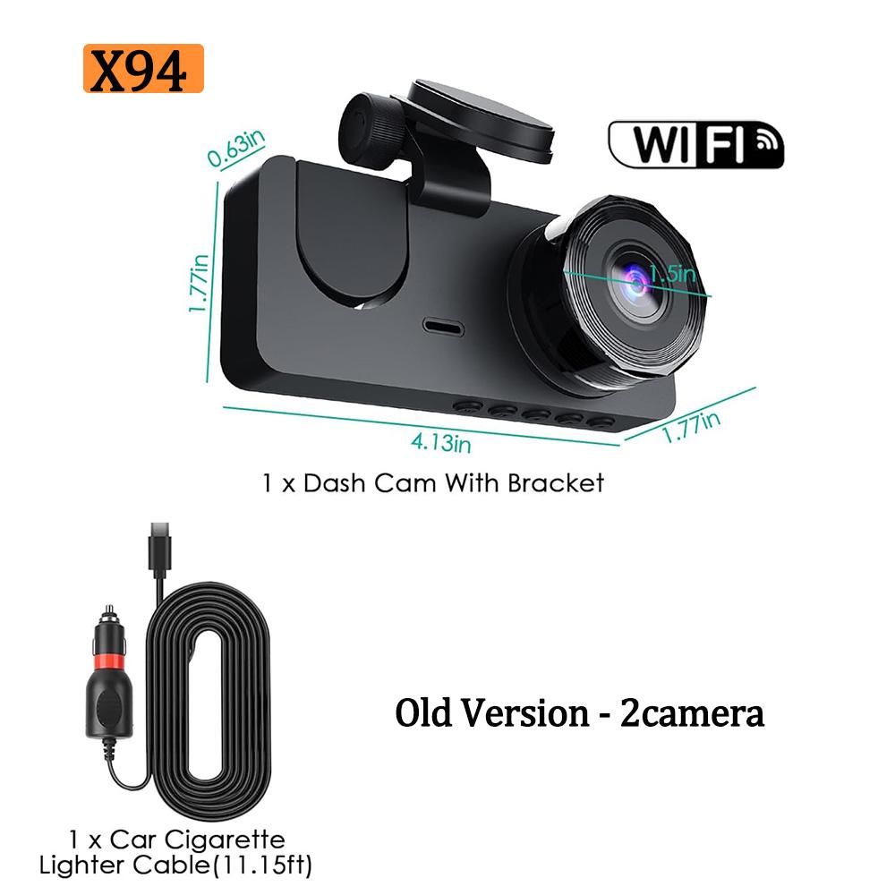 WIFI APP Video Recorder 2/3 Channel dashcam car 1080P Car DVR Night Visioncar recording Camera for Vehicle Rear view camera