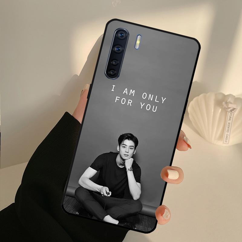 Cha Eun Woo Korean Actor Singer Case For OPPO A17 A57 A77 A16 A76 A96 A52 A72 A15 A5 A9 A31 A53 S A54 A74 A94 A93 A78 Cover