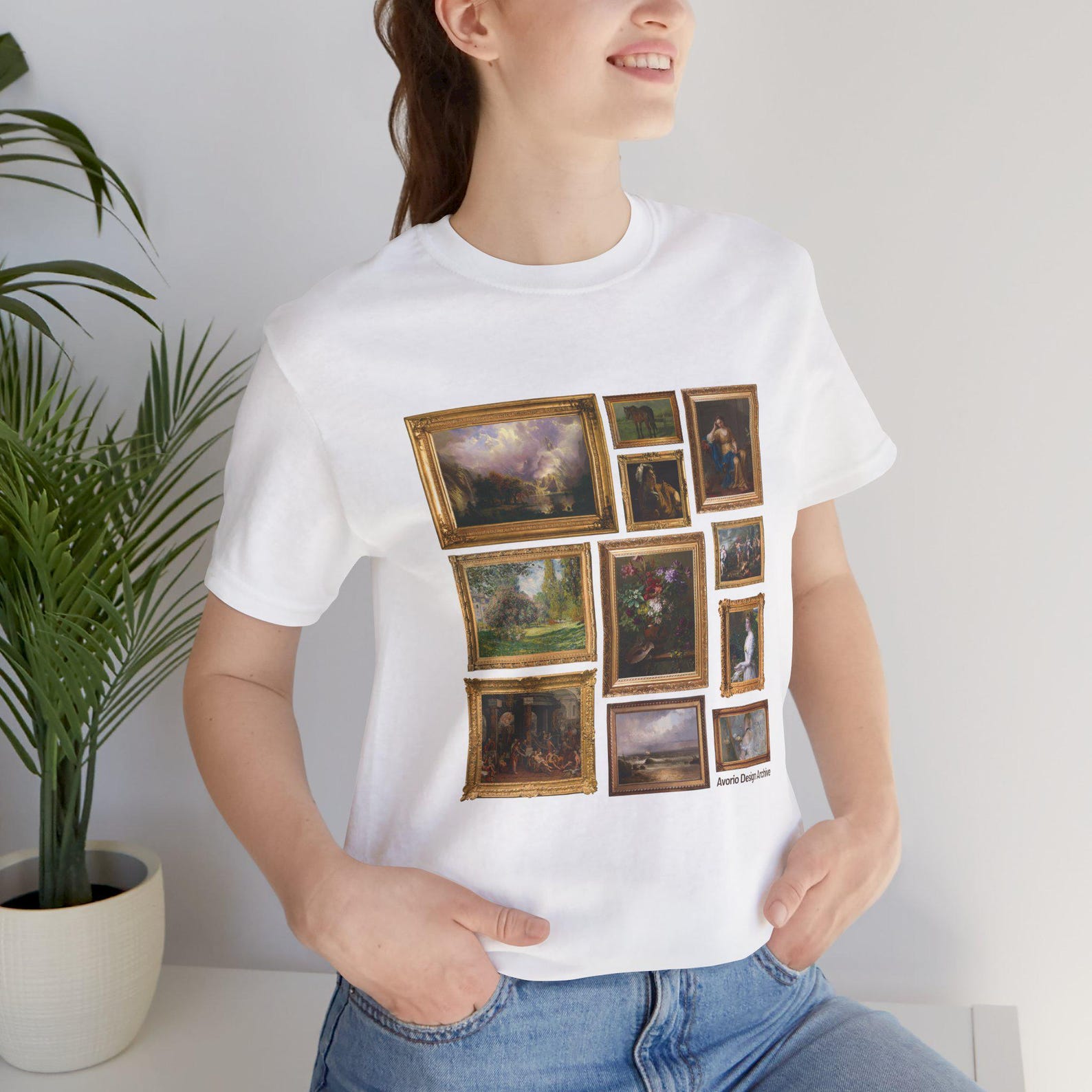 Vintage Art Gallery T-Shirt, Classic Museum Paintings Collage Tee, Renaissance Baroque Aesthetic Shirt, Art Lover Gift XL