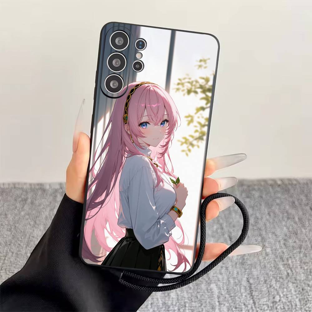 M-Megurine Luka  Phone Case For Samsung S25,S24,S21,S22,S23,S30,Ultra,S20,Plus,Fe,Soft Silicone Black Cover