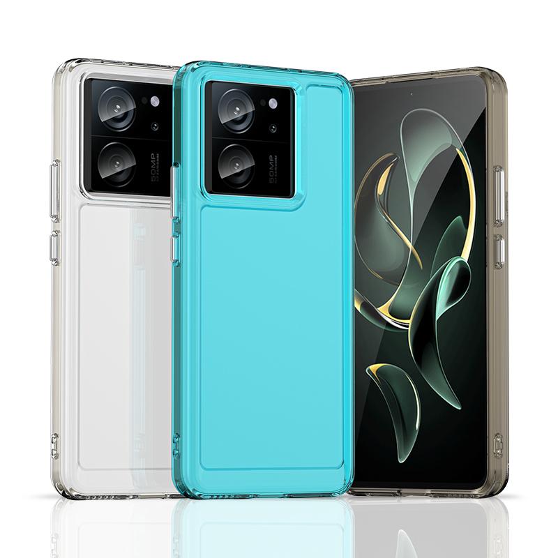 For Xiaomi 13T Pro Case Transparent Candy Silicone TPU Shockproof Cover Xiaomi 13T Pro Case Phone Protector Cover Xiaomi 13T Pro