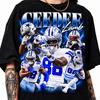 CeeDee Lamb Vintage Bootleg Graphic T-Shirt, Retro Football Tee, Gameday Fan Shirt
