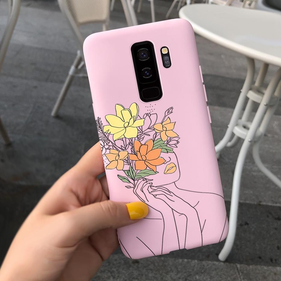 For Samsung Galaxy S9 Plus Case S9+ G965F Cute Candy Painted Fundas Matte Cover For Samsung S9 S9+ S 9 Plus Phone Case Soft Bags