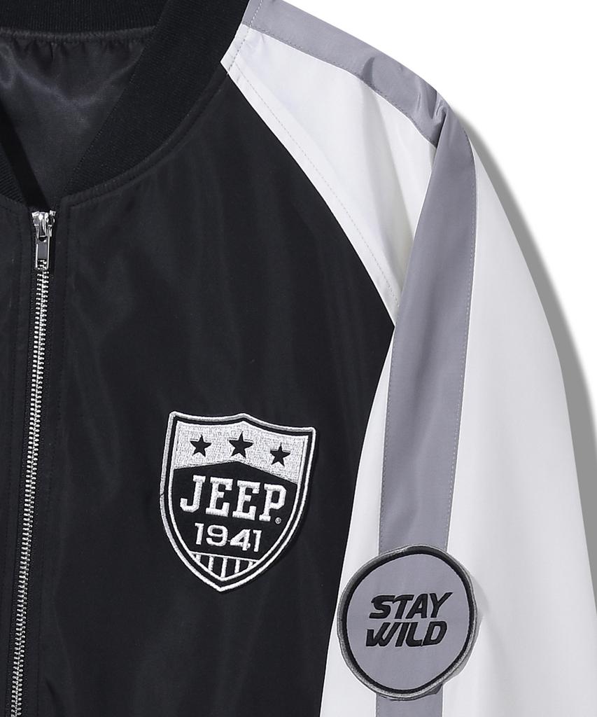 Jeep Rush Authentic Nylon Piping Blouson (Jq5Jpu201Iv)