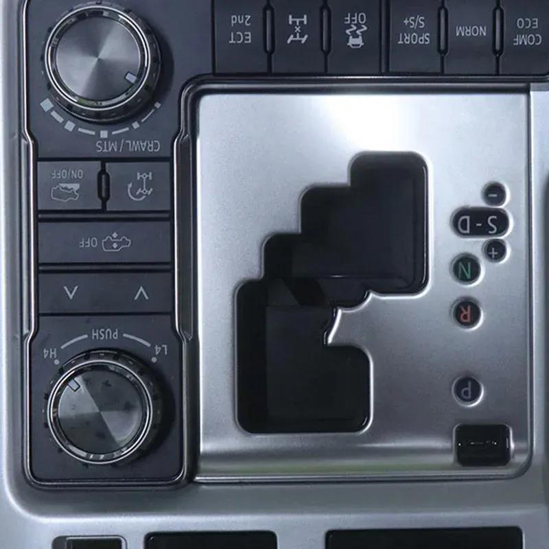 Car Center Console Gear Shift Panel Cover Trim Frame Stainless Steel For Toyota Land Cruiser 200 LC200 FJ200 2008- LHD