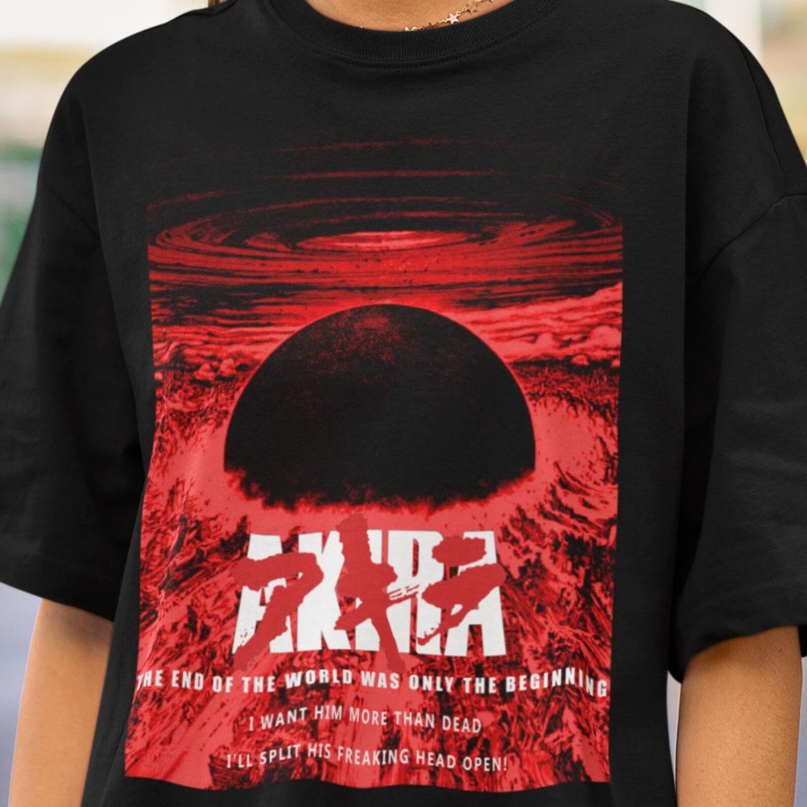 Akira Shirt, Akira Vintage Anime Shirt, Cyberpunk City Explosion, 80s Anime Shirt, Retro Manga, Japanese Film 1988 Akira Movie Unisex Tshirt S