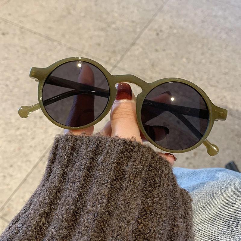 Round Oversized Sunglasses Women Vintage High Quality UV Protection Eyeglasses for Women Men Fashion Lentes De Sol Mujer