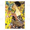 Gustav Klimt Kunstwerk Frau Porträt Malerei Poster und Drucke Wandkunst Bild Leinwandmalerei für Wohnzimmer Heimdekoration