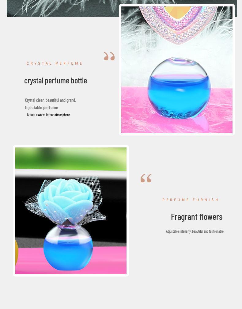 Elegance Swan Couple Car Ornaments - High-End Perfume Decor for Center Console