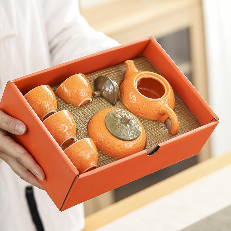 Good luck Kung Fu tea set gift box, practical and creative customer company annual meeting business event souvenir