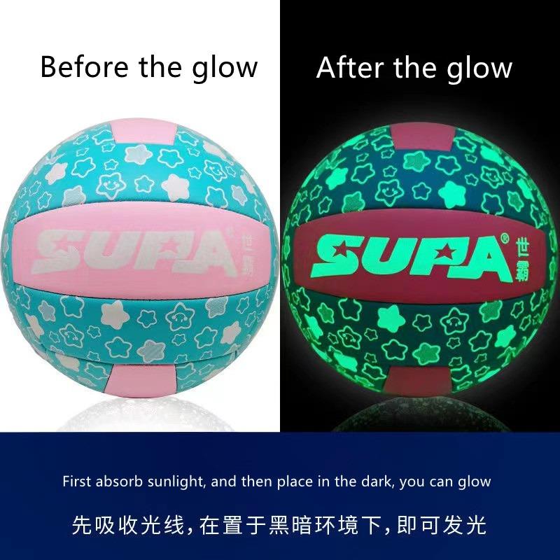 Pallavolo Luminosa al Buio Pallavolo Fluorescente Taglia 5 Texture Opaca Regalo di Compleanno Per Scuola Media Pallavolo Brillante Vol