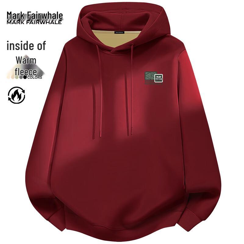 Mark Fairwhale Men s Winter Fleece Lined Hooded Sweatshirt 4XL
