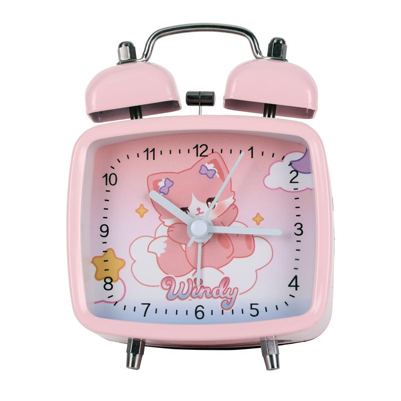 Internet Celebrity Early Childhood Education Children's Alarm Clock Cute New Metal Alarm Clock Wake Up Artifact Creative Clock