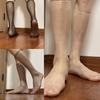Mens Sheer Business Dress Socks Long Over the Calf Dress or Work Socks Nylon Dress Socks Knee Highs Dress Socks Gifts