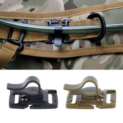 Buiten Hydratatiepakket Waterblaas Drinkslang MOLLE Banden Cliphouder Plastic Dia. 8-10 mm