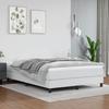 3144256 vidaXL Divan-lit Avec Matelas Blanc 140x190cm Similicuir