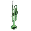 Green Trumpet Set Bb Key 3 Tone Music Trumpet Blowing Instrument for Beginner Performance Band