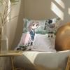 Anime Cartoon It'S Mygo Band Cute Pillow Case Double-Sided Plush Sofa Cushion Covers Organic Breathable Invisible Zipper