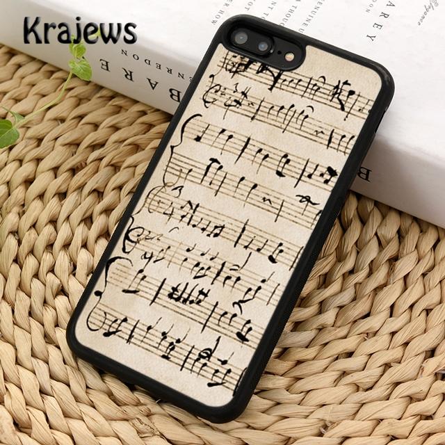 Krajews Colorful musical notes Soft Phone Case Cover For IPhone 18 17 Air 16 15 14 plus 11 12 13 pro max Plus coque Fundas