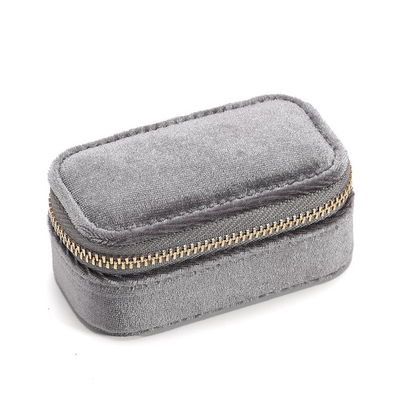 Mini High-end Ring Box Exquisite Velvet Necklace Jewelry Organizer Portable Travel Earring Storage Box