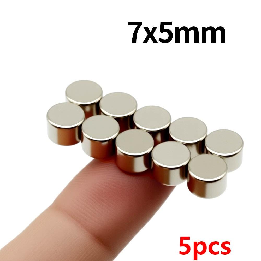 

7x5mm Super Strong Neodymium Magnet N35 NdfeB Permanent Magnetic imanes Round Powerful Magnets Refrigerator Magnet