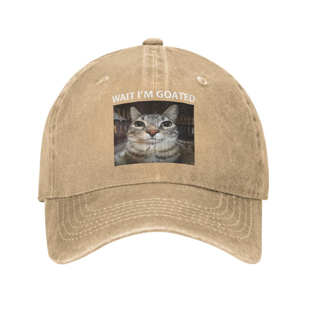 Klassische Warte Ich Bin Geil Katze Albernes Meme Baseballkappen Unstrukturiert Humor Used Look Gewaschen Snapback Kappe Outdoor Verstellbare Mütze