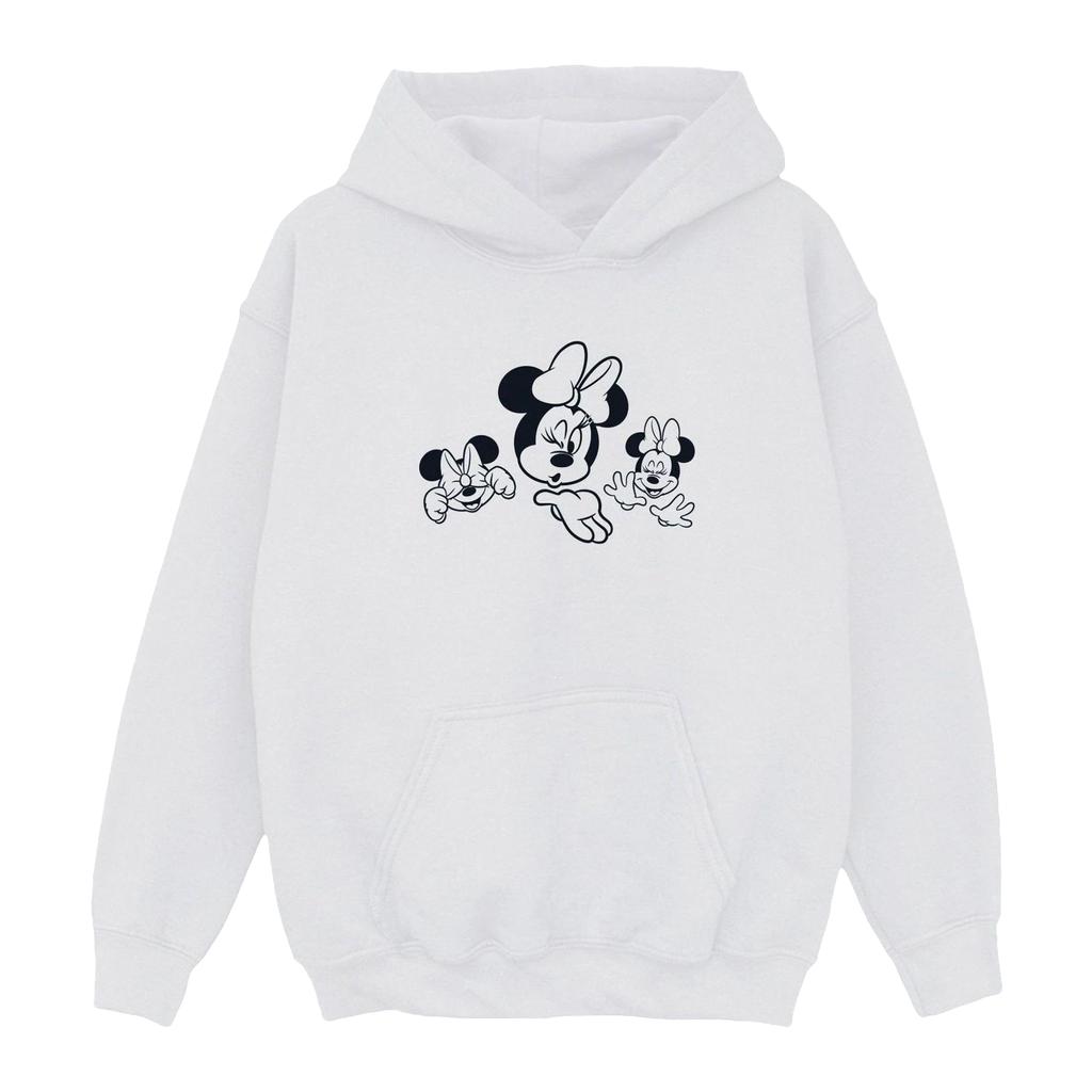 Disney Girls Minnie Mouse Three Faces Hoodie